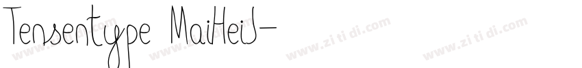 Tensentype MaiHeiJ字体转换